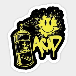 House Music - Acid Rave Retro Party 1988 Sticker